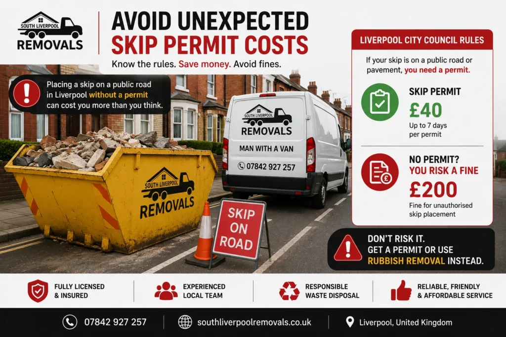 skip hire vs rubbish removal Liverpool