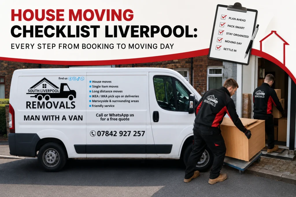 house moving checklist Liverpool